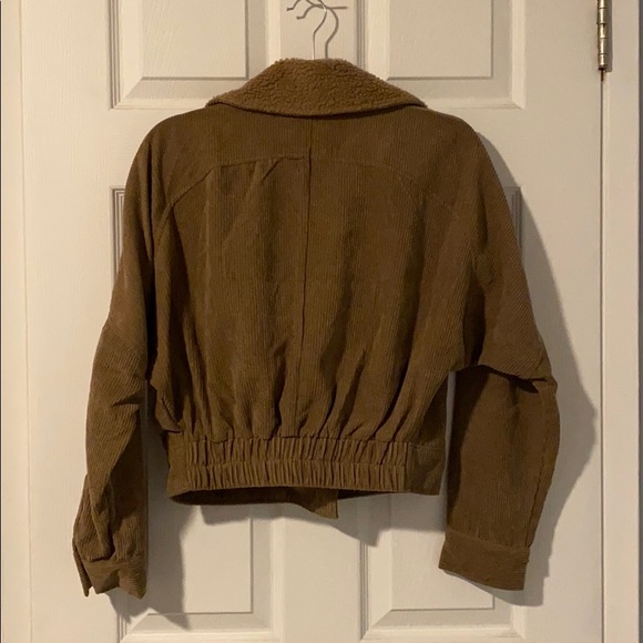 Corduroy Brown Moto Jacket (S) - Picture 2 of 2